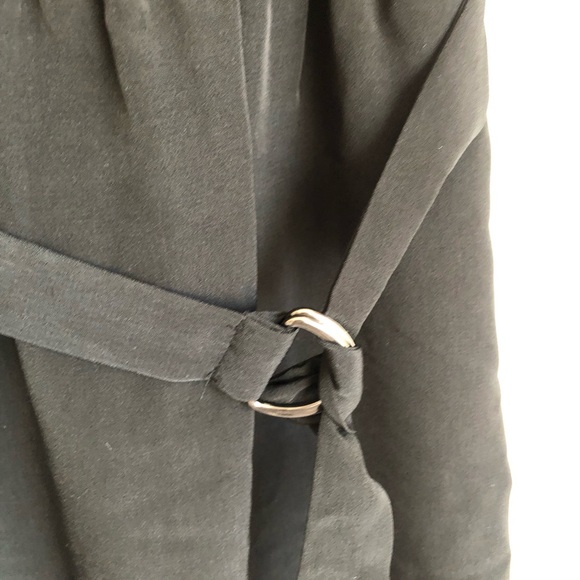 MOSSIMO Shirt Dress Black Roll Tab Sleeves - Picture 8 of 13